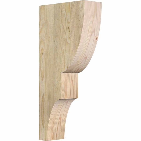 Ekena Millwork Ridgewood Rough Sawn Corbel, Douglas Fir, 4"W x 10"D x 22"H COR04X10X22RID00RDF - main
